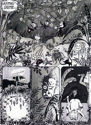 A page from Karen Browett’s Astro Chimp –  Wow