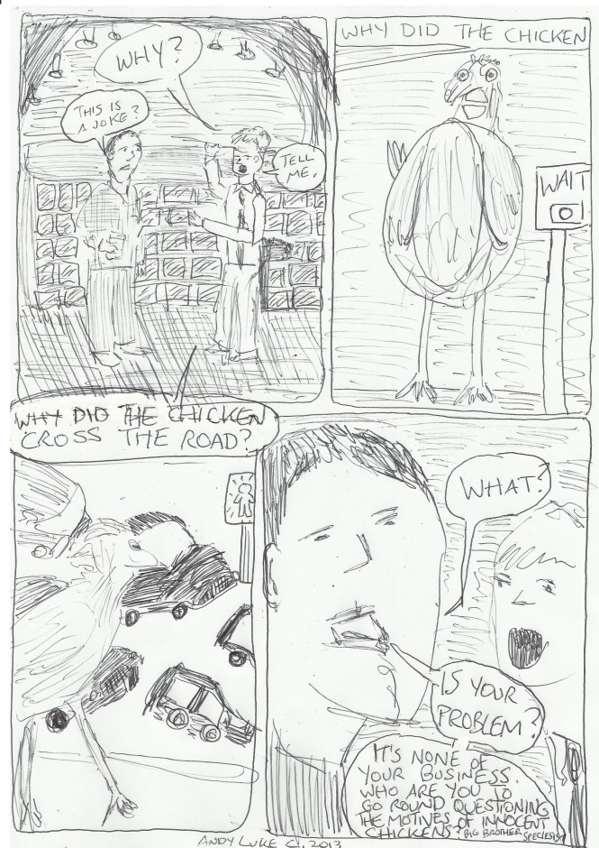 WHY DID THE CHICKEN by Andy Luke